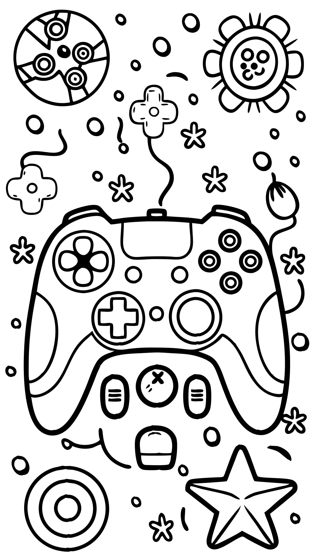 xbox controller coloring page